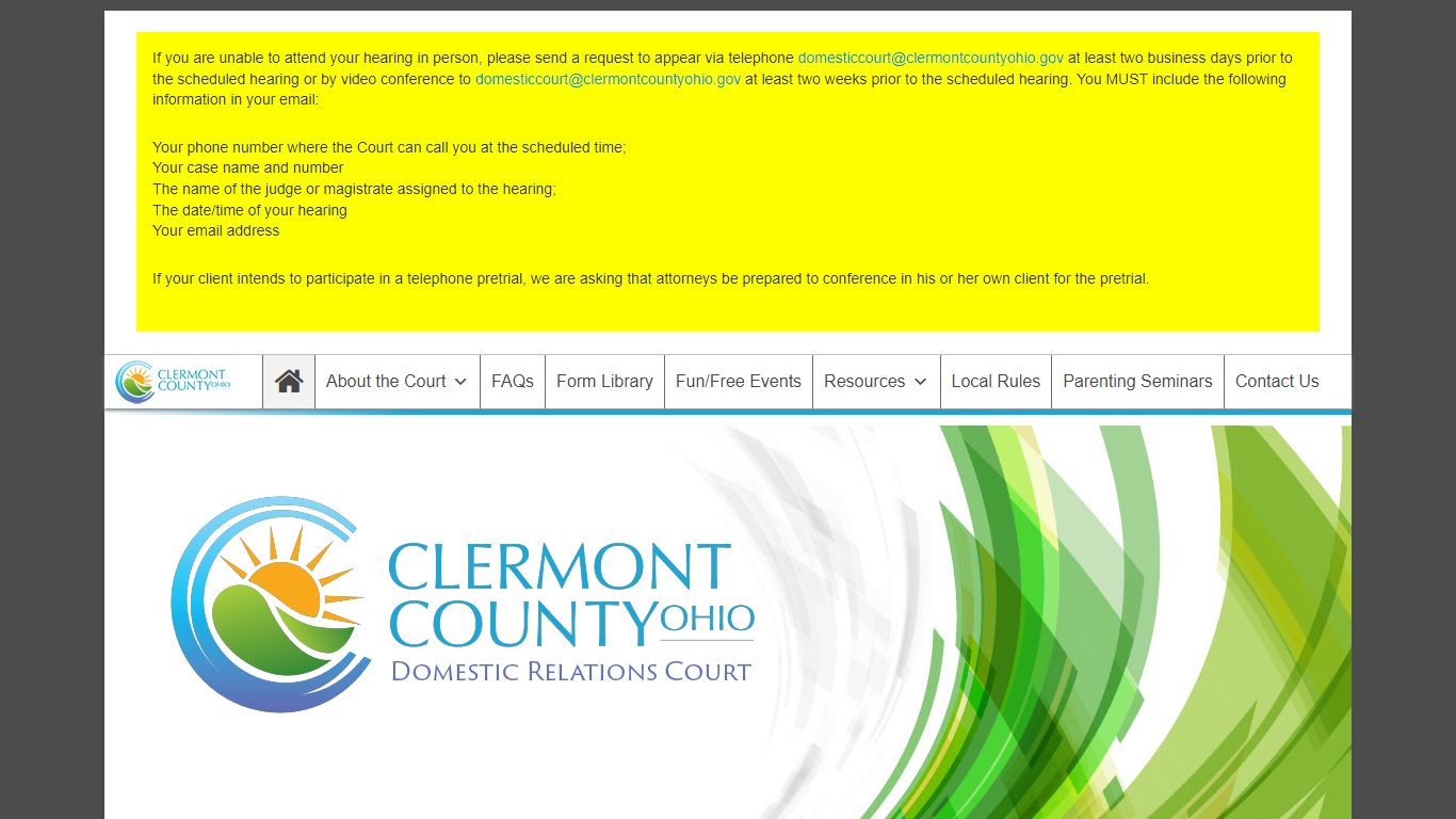 Domestic Relations Court of Clermont County